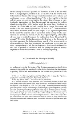Bild der Seite - 137 - in The Priority of Locomotion in Aristotle’s Physics