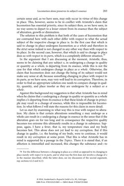 Bild der Seite - 203 - in The Priority of Locomotion in Aristotle’s Physics
