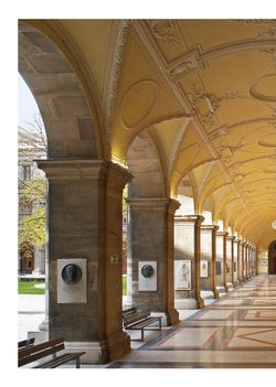 Bild der Seite - Vorsatzblatt vorne - in Der Arkadenhof der Universität Wien und die Tradition der Gelehrtenmemoria in Europa