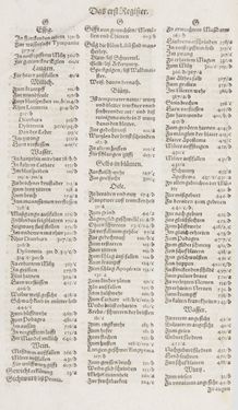 Image of the Page - Register I - 69 - in Artzney Buch