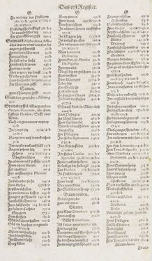 Image of the Page - Register I - 71 - in Artzney Buch