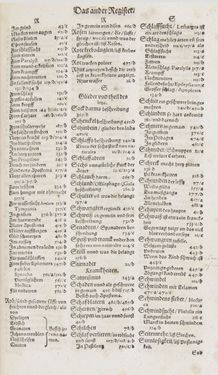 Bild der Seite - Register II - 21 - in Artzney Buch