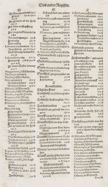Image of the Page - Register II - 24 - in Artzney Buch