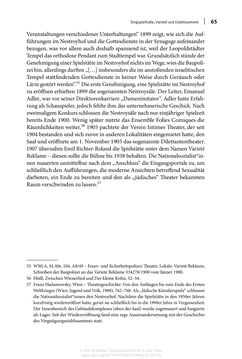 Image of the Page - 65 - in Auf die Tour! - Jüdinnen und Juden in Singspielhalle, Kabarett und Varieté
