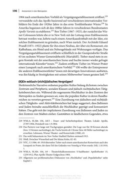 Image of the Page - 106 - in Auf die Tour! - Jüdinnen und Juden in Singspielhalle, Kabarett und Varieté