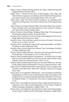 Image of the Page - 244 - in Auf die Tour! - Jüdinnen und Juden in Singspielhalle, Kabarett und Varieté
