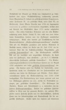 Bild der Seite - 14 - in Die Aufhebung der Klöster in Innerösterreich - 1782-1790