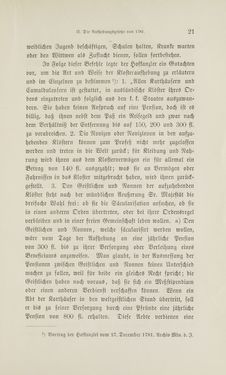 Image of the Page - 21 - in Die Aufhebung der Klöster in Innerösterreich - 1782-1790