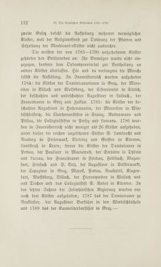 Bild der Seite - 112 - in Die Aufhebung der Klöster in Innerösterreich - 1782-1790