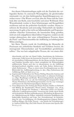 Image of the Page - 17 - in Aufklärung habsburgisch - Staatsbildung, Wissenskultur und Geschichtspolitik in Zentraleuropa 1750–1850