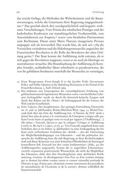Bild der Seite - 20 - in Aufklärung habsburgisch - Staatsbildung, Wissenskultur und Geschichtspolitik in Zentraleuropa 1750–1850