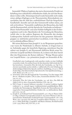 Bild der Seite - 26 - in Aufklärung habsburgisch - Staatsbildung, Wissenskultur und Geschichtspolitik in Zentraleuropa 1750–1850