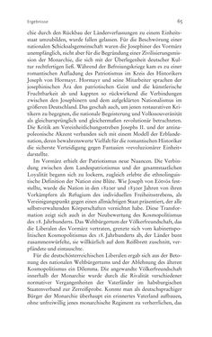 Image of the Page - 65 - in Aufklärung habsburgisch - Staatsbildung, Wissenskultur und Geschichtspolitik in Zentraleuropa 1750–1850