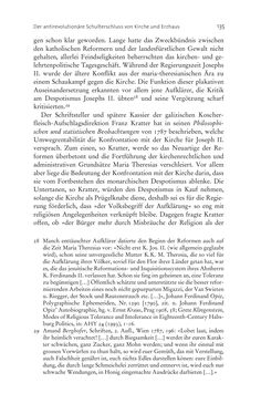 Bild der Seite - 135 - in Aufklärung habsburgisch - Staatsbildung, Wissenskultur und Geschichtspolitik in Zentraleuropa 1750–1850