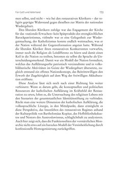 Bild der Seite - 173 - in Aufklärung habsburgisch - Staatsbildung, Wissenskultur und Geschichtspolitik in Zentraleuropa 1750–1850