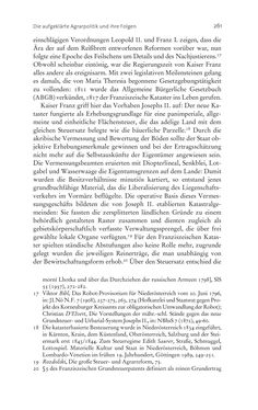 Bild der Seite - 261 - in Aufklärung habsburgisch - Staatsbildung, Wissenskultur und Geschichtspolitik in Zentraleuropa 1750–1850