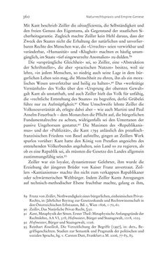 Image of the Page - 360 - in Aufklärung habsburgisch - Staatsbildung, Wissenskultur und Geschichtspolitik in Zentraleuropa 1750–1850