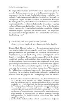 Image of the Page - 361 - in Aufklärung habsburgisch - Staatsbildung, Wissenskultur und Geschichtspolitik in Zentraleuropa 1750–1850