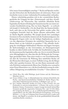Bild der Seite - 410 - in Aufklärung habsburgisch - Staatsbildung, Wissenskultur und Geschichtspolitik in Zentraleuropa 1750–1850