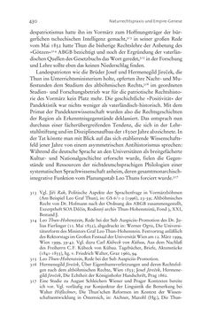 Image of the Page - 430 - in Aufklärung habsburgisch - Staatsbildung, Wissenskultur und Geschichtspolitik in Zentraleuropa 1750–1850