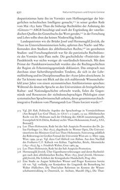 Bild der Seite - 430 - in Aufklärung habsburgisch - Staatsbildung, Wissenskultur und Geschichtspolitik in Zentraleuropa 1750–1850