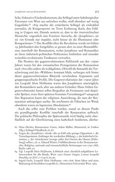 Bild der Seite - 473 - in Aufklärung habsburgisch - Staatsbildung, Wissenskultur und Geschichtspolitik in Zentraleuropa 1750–1850