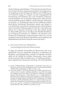 Image of the Page - 476 - in Aufklärung habsburgisch - Staatsbildung, Wissenskultur und Geschichtspolitik in Zentraleuropa 1750–1850