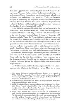 Bild der Seite - 478 - in Aufklärung habsburgisch - Staatsbildung, Wissenskultur und Geschichtspolitik in Zentraleuropa 1750–1850
