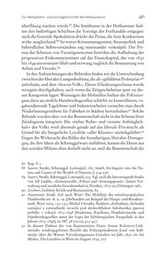 Image of the Page - 481 - in Aufklärung habsburgisch - Staatsbildung, Wissenskultur und Geschichtspolitik in Zentraleuropa 1750–1850