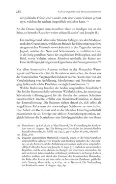 Image of the Page - 488 - in Aufklärung habsburgisch - Staatsbildung, Wissenskultur und Geschichtspolitik in Zentraleuropa 1750–1850