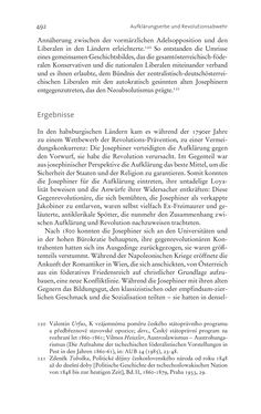 Image of the Page - 492 - in Aufklärung habsburgisch - Staatsbildung, Wissenskultur und Geschichtspolitik in Zentraleuropa 1750–1850