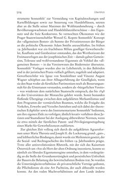 Image of the Page - 504 - in Aufklärung habsburgisch - Staatsbildung, Wissenskultur und Geschichtspolitik in Zentraleuropa 1750–1850