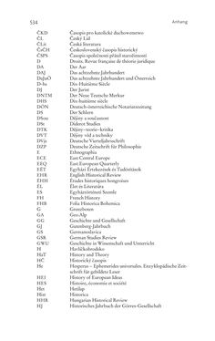 Bild der Seite - 534 - in Aufklärung habsburgisch - Staatsbildung, Wissenskultur und Geschichtspolitik in Zentraleuropa 1750–1850