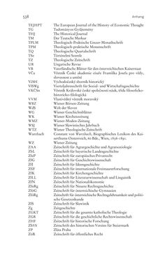 Image of the Page - 538 - in Aufklärung habsburgisch - Staatsbildung, Wissenskultur und Geschichtspolitik in Zentraleuropa 1750–1850