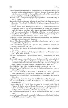 Image of the Page - 550 - in Aufklärung habsburgisch - Staatsbildung, Wissenskultur und Geschichtspolitik in Zentraleuropa 1750–1850