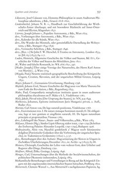 Bild der Seite - 551 - in Aufklärung habsburgisch - Staatsbildung, Wissenskultur und Geschichtspolitik in Zentraleuropa 1750–1850
