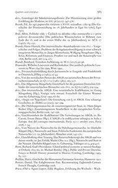 Bild der Seite - 565 - in Aufklärung habsburgisch - Staatsbildung, Wissenskultur und Geschichtspolitik in Zentraleuropa 1750–1850