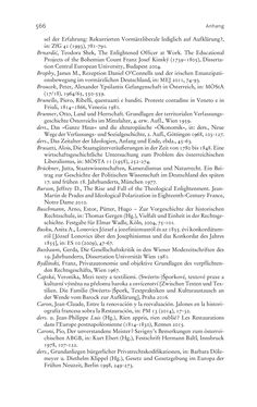 Bild der Seite - 566 - in Aufklärung habsburgisch - Staatsbildung, Wissenskultur und Geschichtspolitik in Zentraleuropa 1750–1850