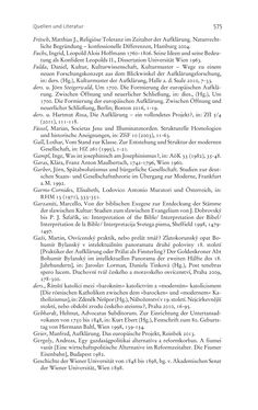 Bild der Seite - 575 - in Aufklärung habsburgisch - Staatsbildung, Wissenskultur und Geschichtspolitik in Zentraleuropa 1750–1850