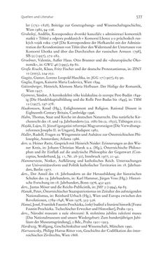 Bild der Seite - 577 - in Aufklärung habsburgisch - Staatsbildung, Wissenskultur und Geschichtspolitik in Zentraleuropa 1750–1850