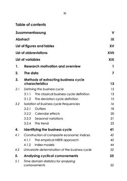 Bild der Seite - XI - in The Austrian Business Cycle in the European Context