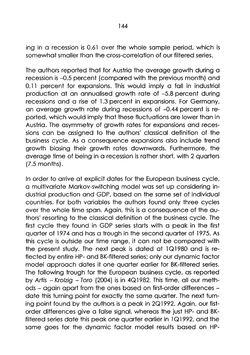 Bild der Seite - 144 - in The Austrian Business Cycle in the European Context