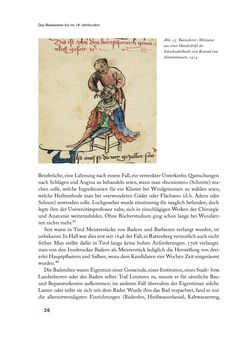 Bild der Seite - 26 - in Im städtischen Bad vor 500 Jahren - Badhaus, Bader und Badegäste im alten Tirol