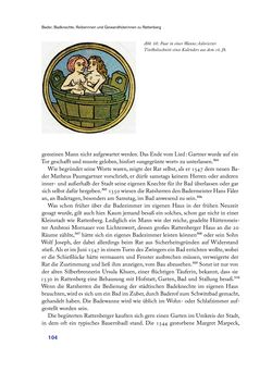 Image of the Page - 104 - in Im städtischen Bad vor 500 Jahren - Badhaus, Bader und Badegäste im alten Tirol