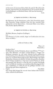 Image of the Page - 19 - in Arthur Schnitzler & Hermann Bahr - Briefwechsel, Aufzeichnungen, Dokumente 1891–1931