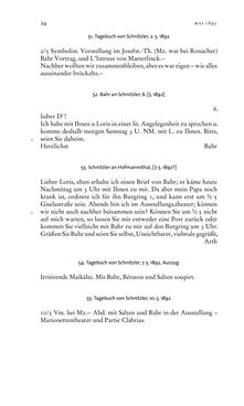 Bild der Seite - 24 - in Arthur Schnitzler & Hermann Bahr - Briefwechsel, Aufzeichnungen, Dokumente 1891–1931