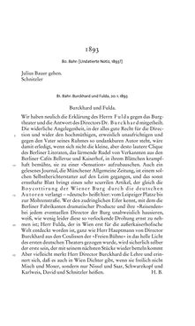 Bild der Seite - 31 - in Arthur Schnitzler & Hermann Bahr - Briefwechsel, Aufzeichnungen, Dokumente 1891–1931