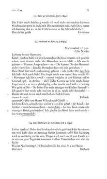 Bild der Seite - 75 - in Arthur Schnitzler & Hermann Bahr - Briefwechsel, Aufzeichnungen, Dokumente 1891–1931