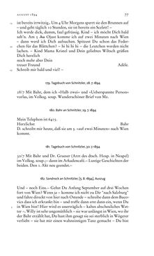Image of the Page - 77 - in Arthur Schnitzler & Hermann Bahr - Briefwechsel, Aufzeichnungen, Dokumente 1891–1931