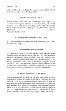 Image of the Page - 81 - in Arthur Schnitzler & Hermann Bahr - Briefwechsel, Aufzeichnungen, Dokumente 1891–1931